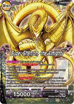 Super Dragon Balls // Super Shenron, the Almighty BT6-106 card from Destroyer Kings