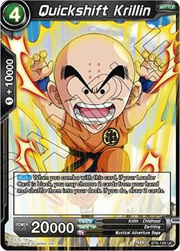 Quickshift Krillin BT6-108 card from Destroyer Kings