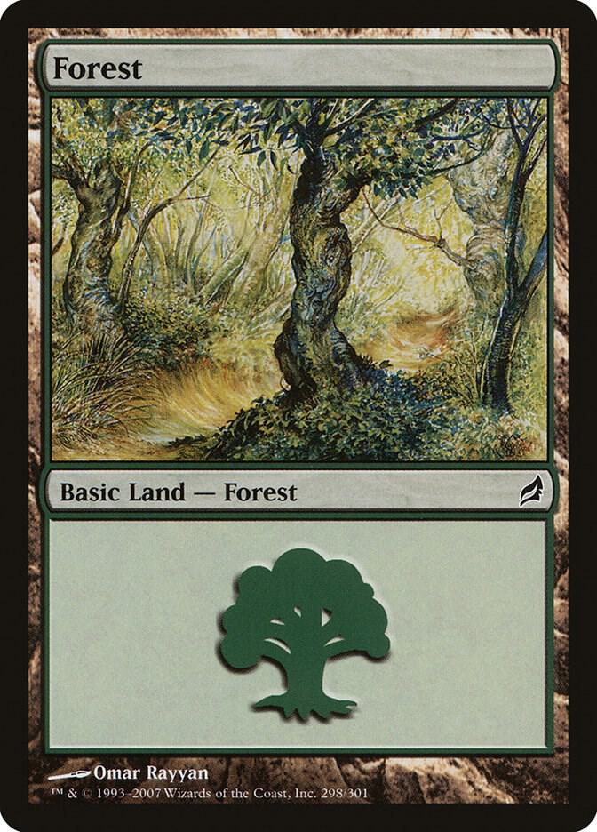 Forest 298 card from Lorwyn