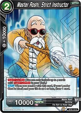 Master Roshi, Strict Instructor BT6-110 card from Destroyer Kings