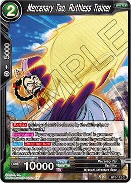 Mercenary Tao, Ruthless Trainer BT6-112 card from Destroyer Kings
