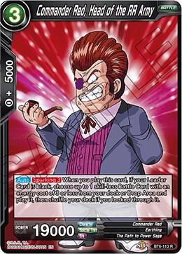 Commander Red, Head of the RR Army BT6-113 card from Destroyer Kings