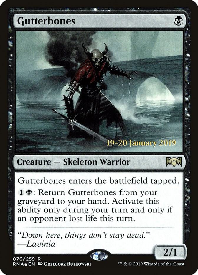 Gutterbones 76 card from Prerelease Cards