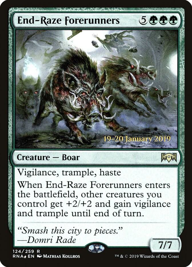 End-Raze Forerunners 124 card from Prerelease Cards