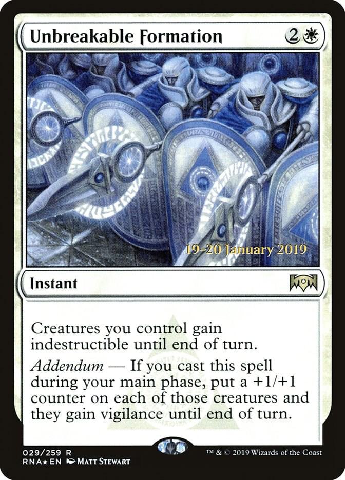 Unbreakable Formation 29 card from Prerelease Cards