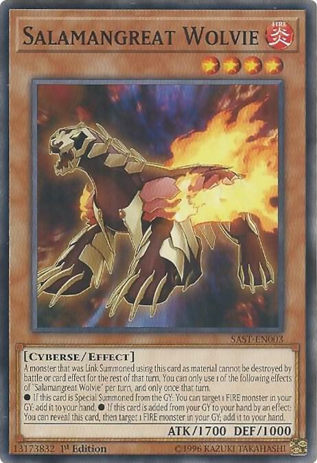 Salamangreat Wolvie SAST-EN003 card from Savage Strike