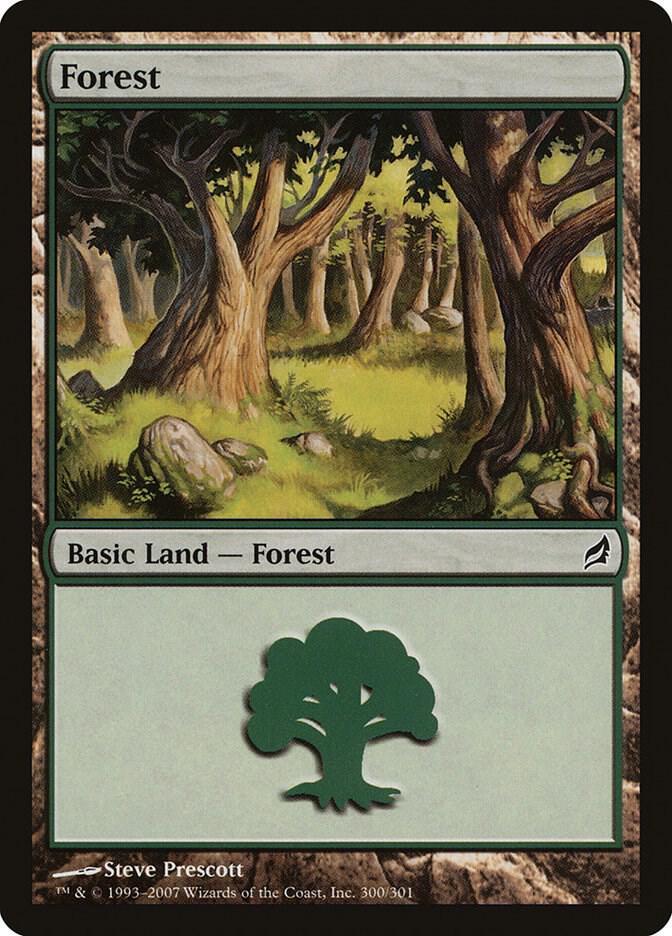 Forest 300 card from Lorwyn