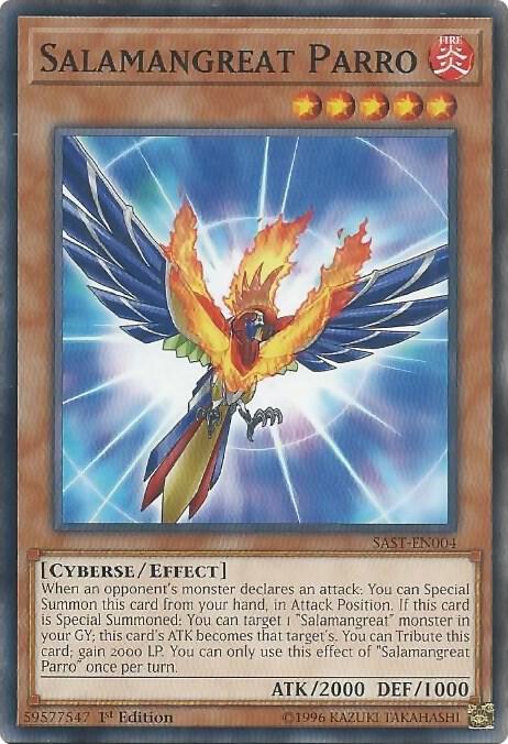 Salamangreat Parro SAST-EN004 card from Savage Strike