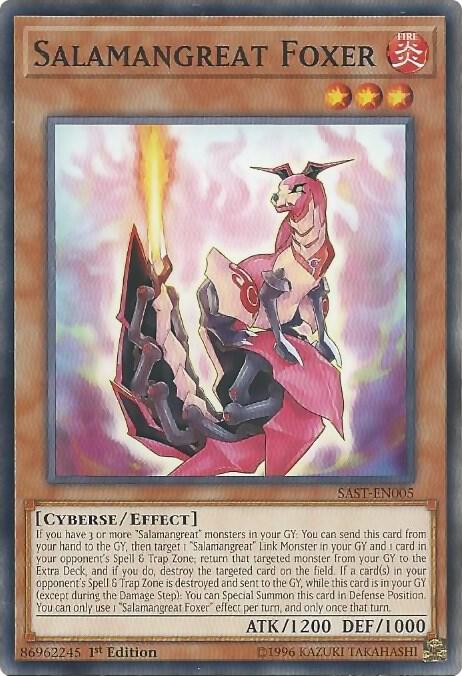 Salamangreat Foxer SAST-EN005 card from Savage Strike