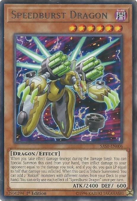 Speedburst Dragon SAST-EN006 card from Savage Strike