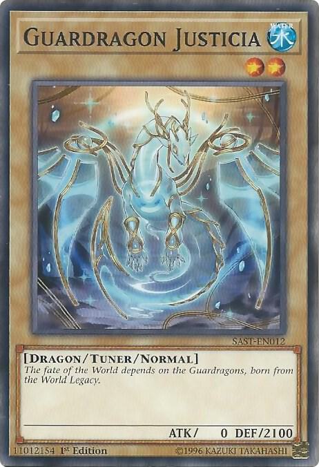 Guardragon Justicia SAST-EN012 card from Savage Strike