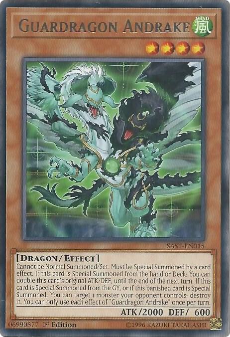 Guardragon Andrake SAST-EN015 card from Savage Strike