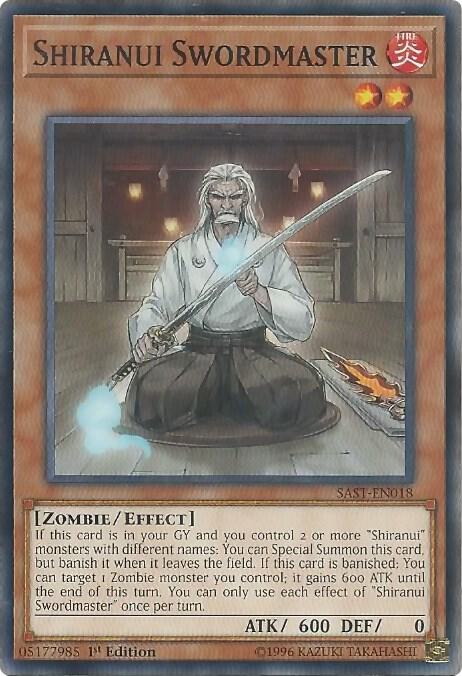 Shiranui Swordmaster SAST-EN018 card from Savage Strike