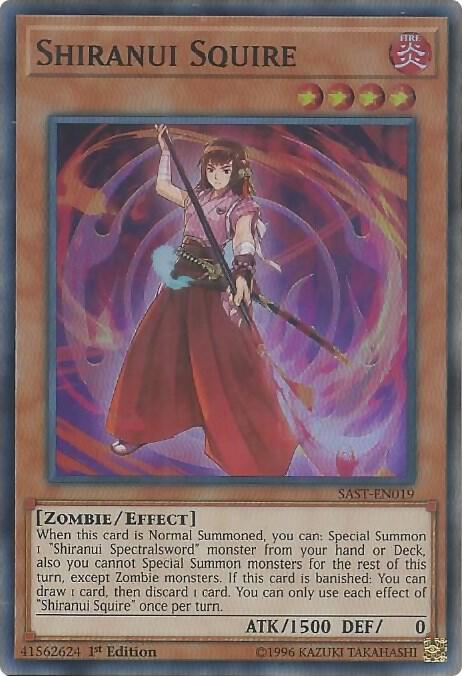 Shiranui Squire SAST-EN019 card from Savage Strike