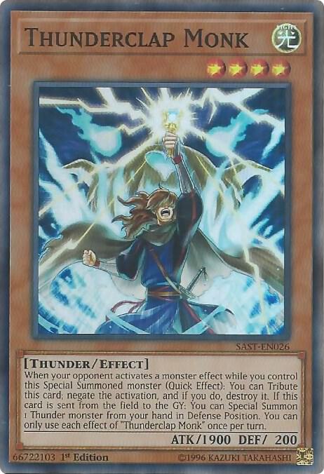 Thunderclap Monk SAST-EN026 card from Savage Strike