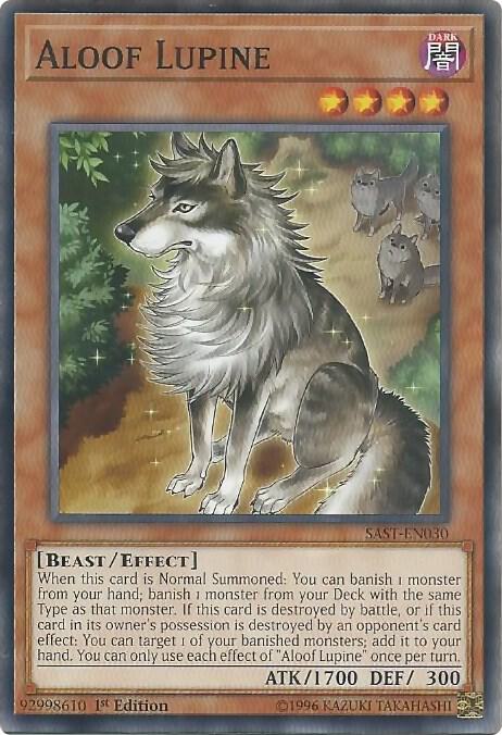 Aloof Lupine SAST-EN030 card from Savage Strike