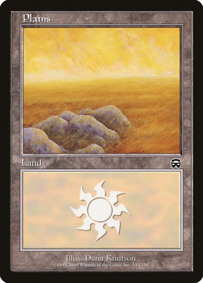 Plains 333 card from Mercadian Masques