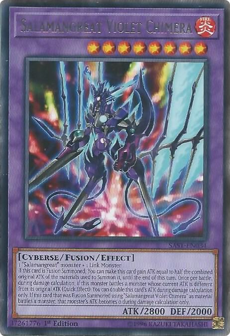 Salamangreat Violet Chimera SAST-EN034 card from Savage Strike