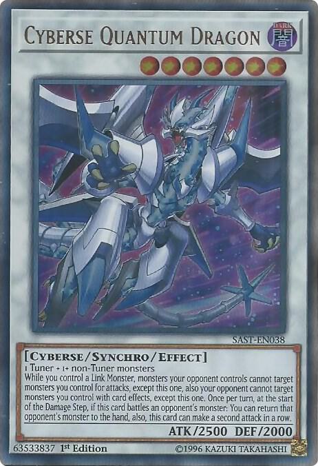 Cyberse Quantum Dragon SAST-EN038 card from Savage Strike