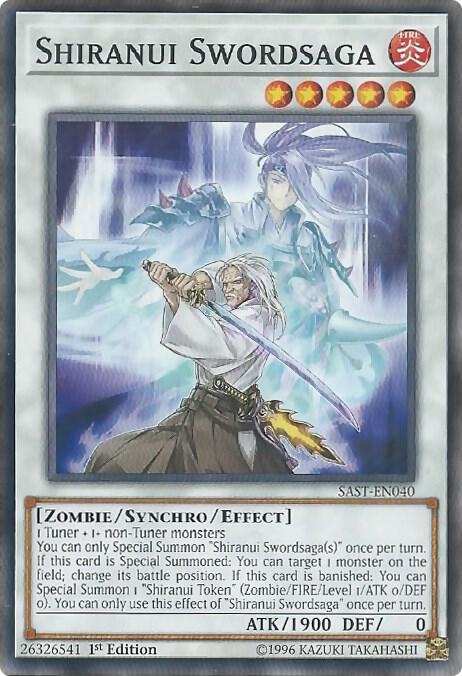Shiranui Swordsaga SAST-EN040 card from Savage Strike