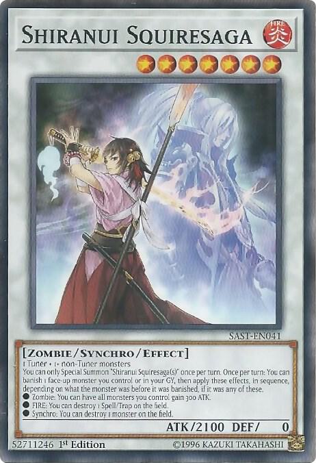 Shiranui Squiresaga SAST-EN041 card from Savage Strike