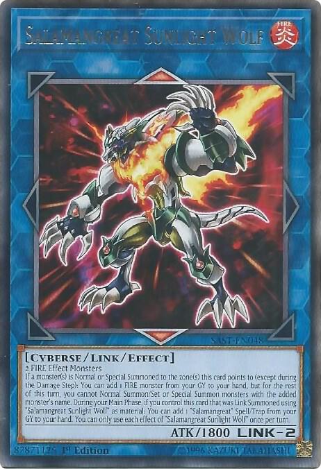 Salamangreat Sunlight Wolf SAST-EN048 card from Savage Strike