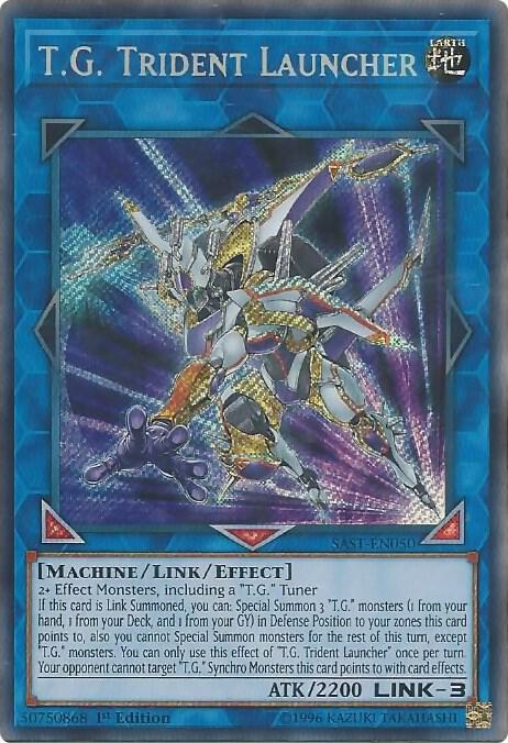 T.G. Trident Launcher SAST-EN050 card from Savage Strike