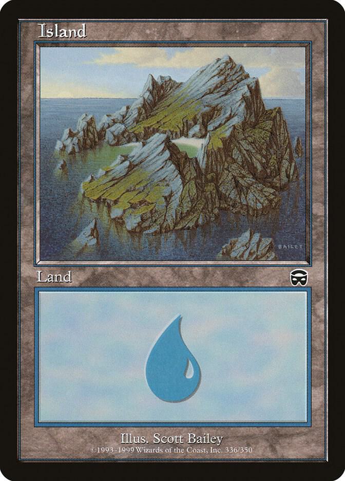 Island 336 card from Mercadian Masques