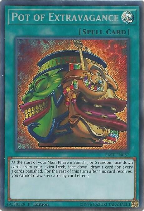 Pot of Extravagance SAST-EN067 card from Savage Strike