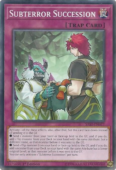 Subterror Succession SAST-EN077 card from Savage Strike