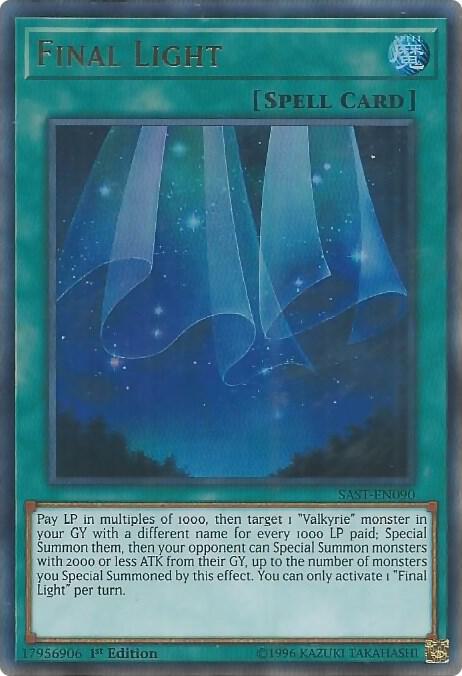 Final Light SAST-EN090 card from Savage Strike
