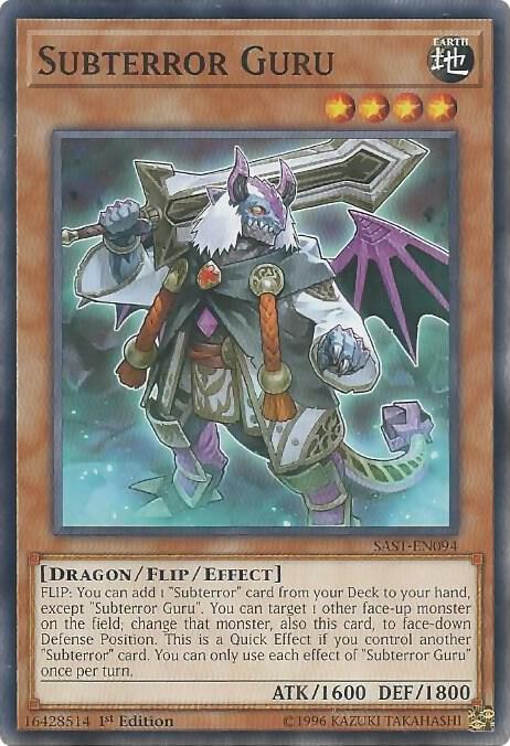Subterror Guru SAST-EN094 card from Savage Strike