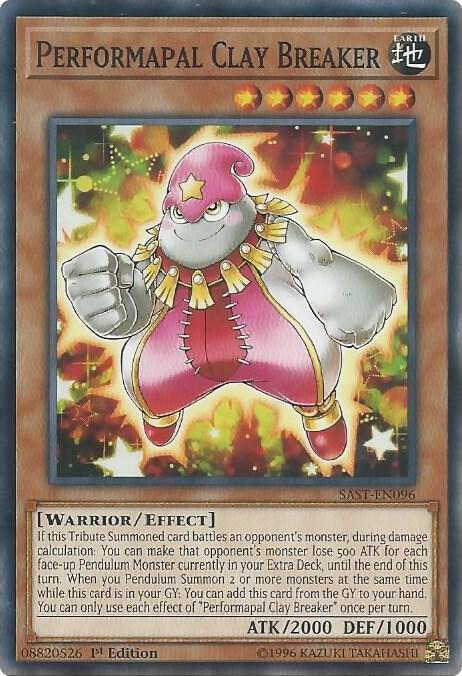 Performapal Clay Breaker SAST-EN096 card from Savage Strike