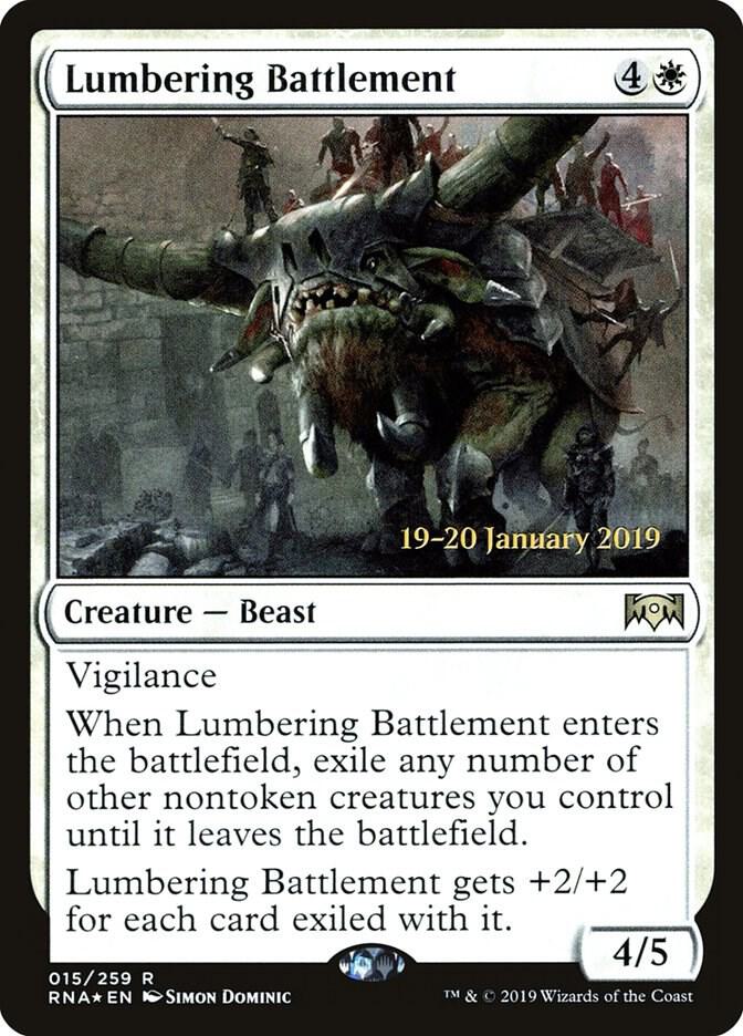 Lumbering Battlement 15 card from Prerelease Cards