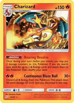 Charizard - 14/181 (SM Team Up) 014/181 card from Deck Exclusives