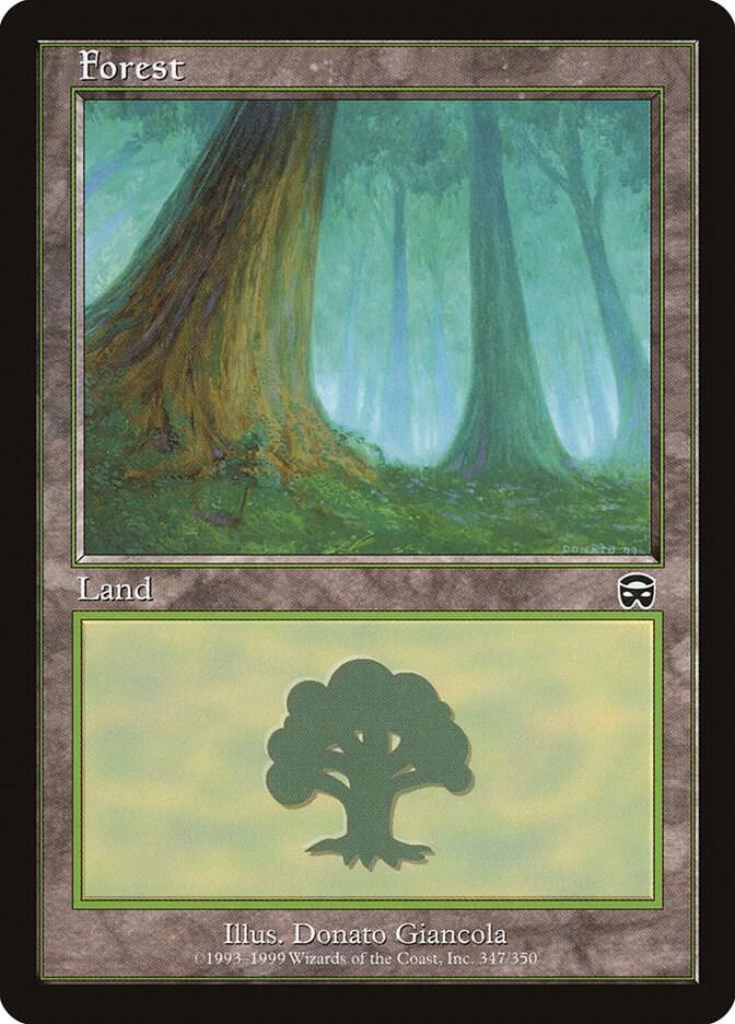 Forest 347 card from Mercadian Masques