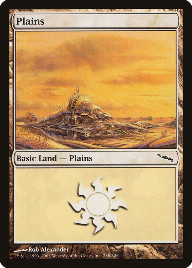 Plains 288 card from Mirrodin