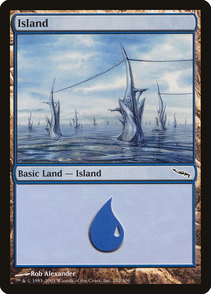 Island 292 card from Mirrodin