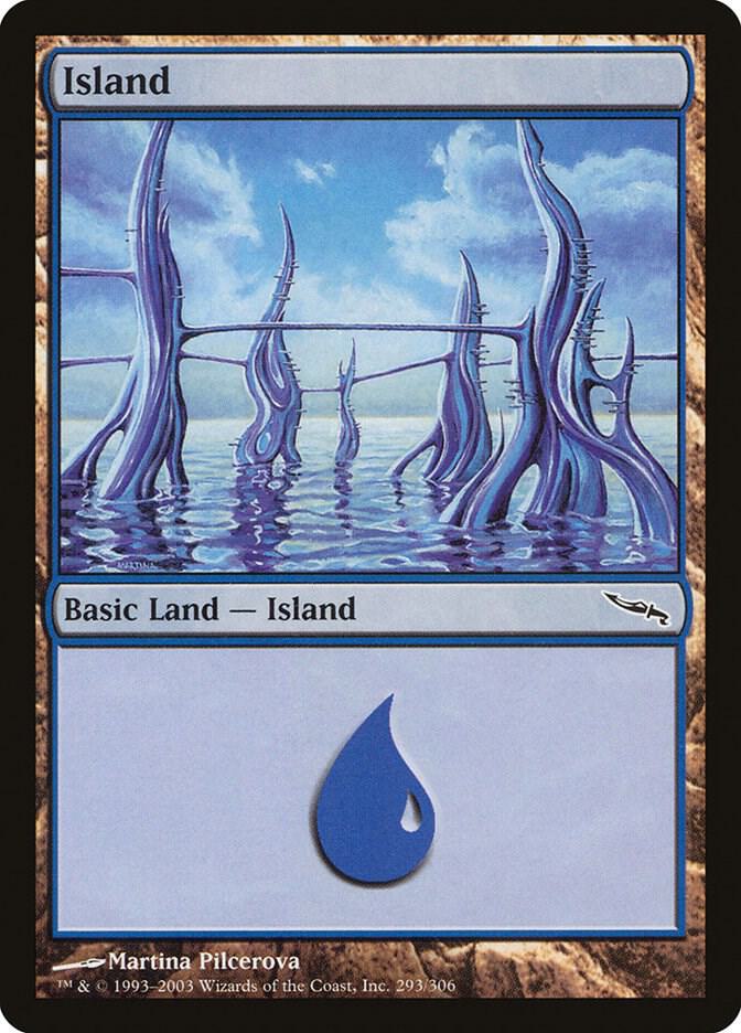 Island 293 card from Mirrodin