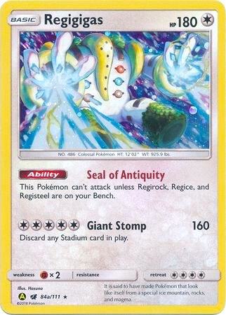 Regigigas - 84a/111 084a/111 card from Alternate Art Promos