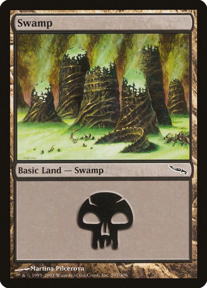 Swamp 297 card from Mirrodin