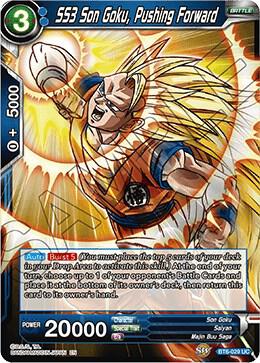 SS3 Son Goku, Pushing Forward BT6-029 card from Destroyer Kings