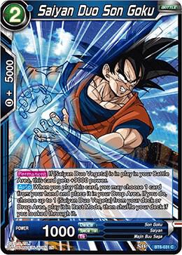 Saiyan Duo Son Goku BT6-031 card from Destroyer Kings