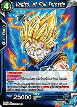 Vegito, at Full Throttle BT6-035 card from Destroyer Kings