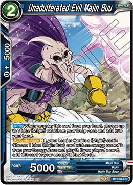 Unadulterated Evil Majin Buu BT6-044 card from Destroyer Kings