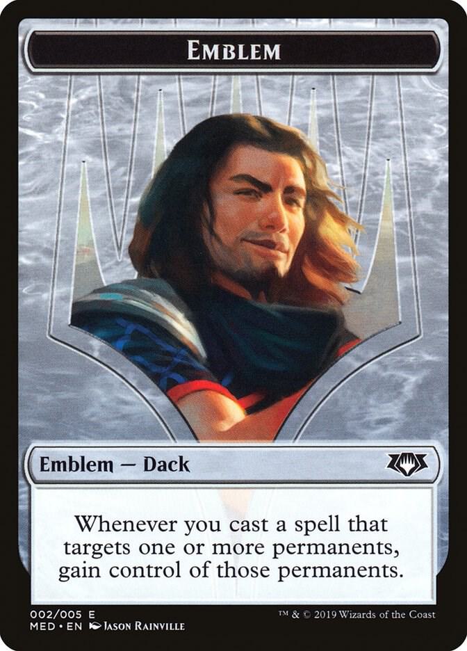 Emblem - Dack Fayden 2 card from Mythic Edition: Ravnica Allegiance