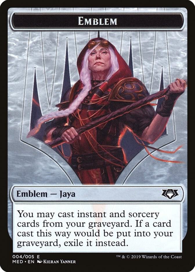 Emblem - Jaya Ballard 4 card from Mythic Edition: Ravnica Allegiance