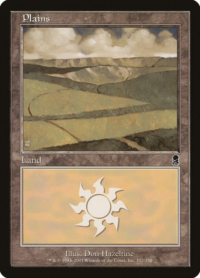 Plains 332 card from Odyssey