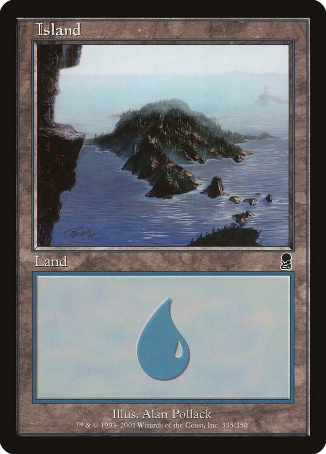 Island 335 card from Odyssey
