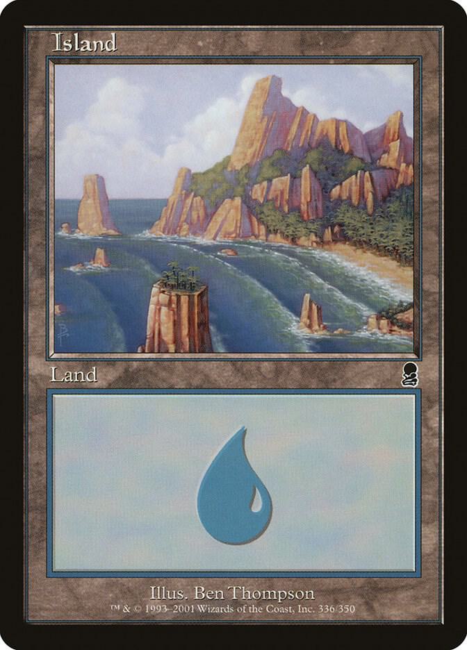 Island 336 card from Odyssey
